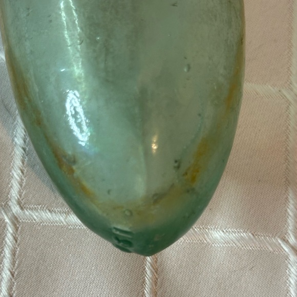 Antique 1800s Light Green Torpedo Bottle - Picture 3 of 9